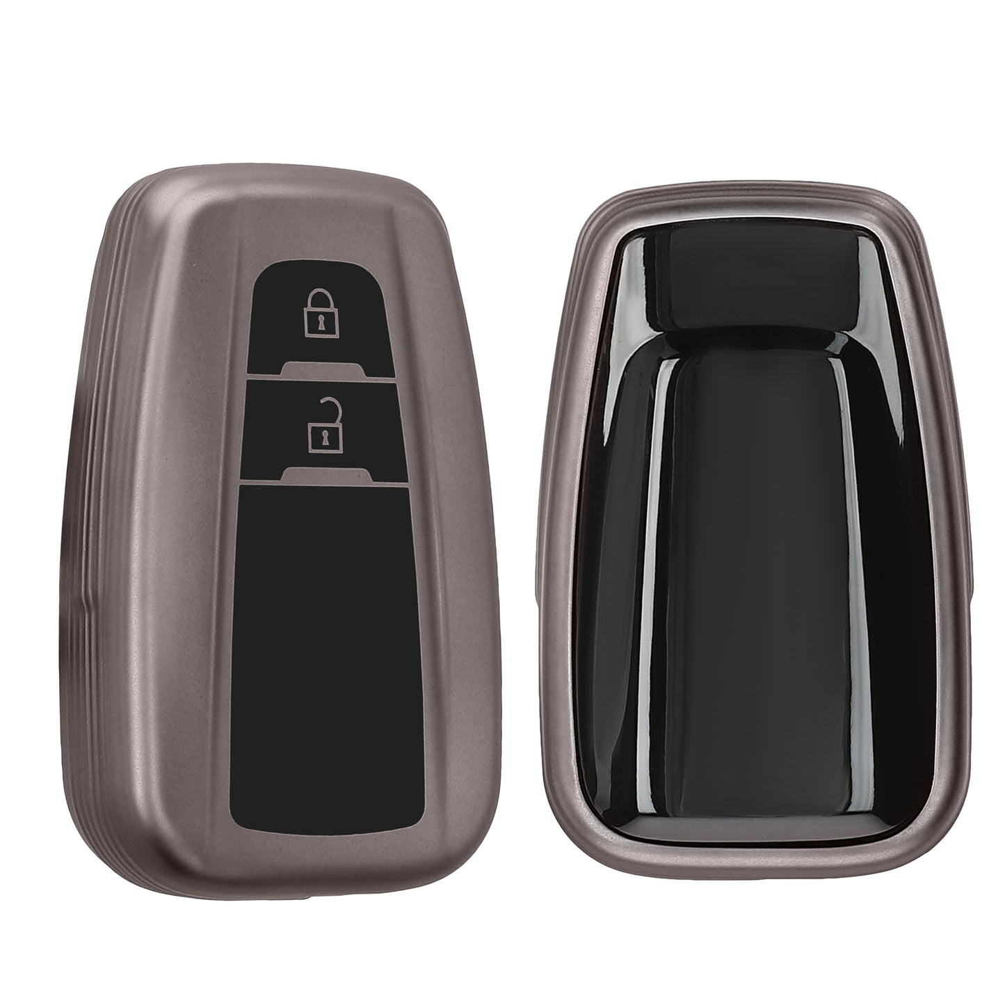 kwmobile Autoschlüssel Hülle kompatibel mit Toyota 2-Tasten Smart Key Autoschlüssel - Schlüsselhülle Silikon Cover