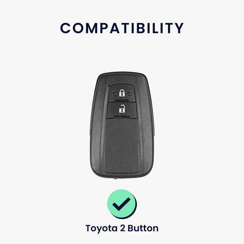 kwmobile Autoschlüssel Hülle kompatibel mit Toyota 2-Tasten Smart Key Autoschlüssel - Schlüsselhülle Silikon Cover