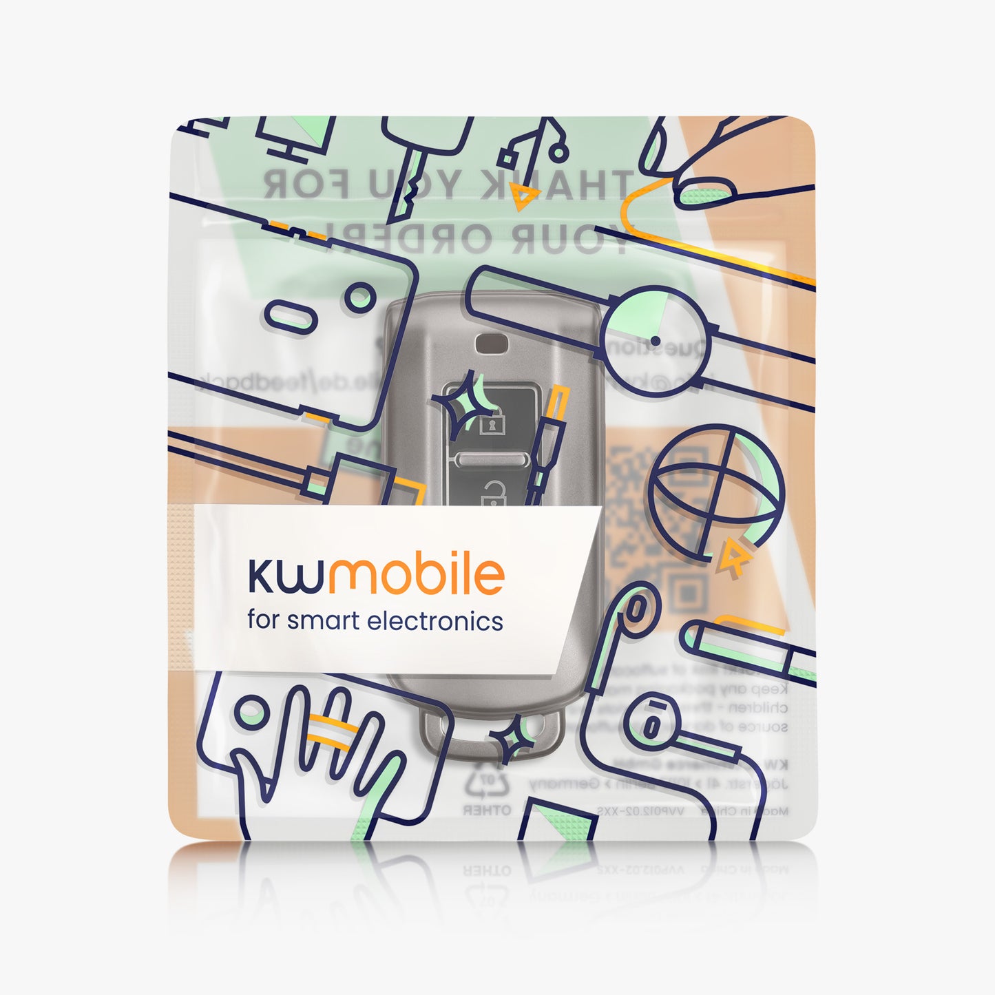 kwmobile Autoschlüssel Hülle kompatibel mit Mitsubishi 3-Tasten Autoschlüssel - Schlüsselhülle Silikon Cover