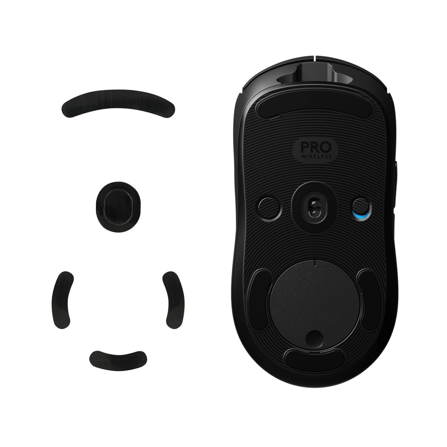 kwmobile Mouse Feet Sticker kompatibel mit Logitech G Pro Wireless Gaming Ersatz Glider - Mausfüße passgenau - Maus Glides