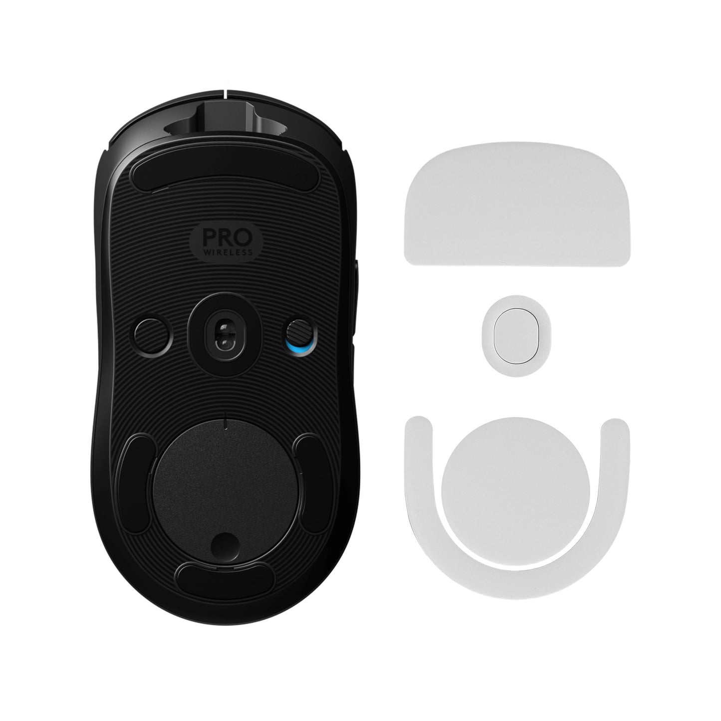 kwmobile Mouse Feet Sticker kompatibel mit Logitech G Pro Wireless Gaming Ersatz Glider - Mausfüße passgenau - Maus Glides in Weiß Weiß  