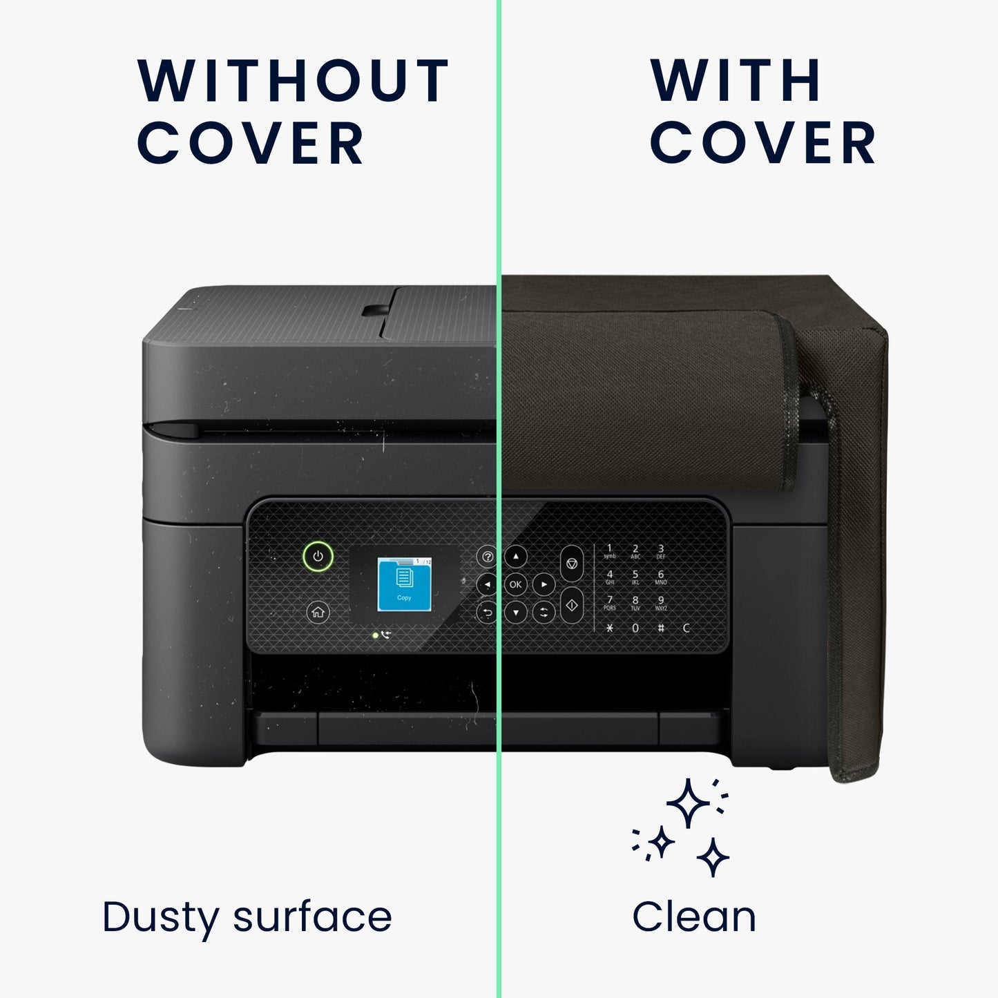 kwmobile Cover kompatibel mit Epson Workforce WF-2930 - Tasche Hülle Drucker - Staubschutzhülle Schutzhaube Schutzhülle