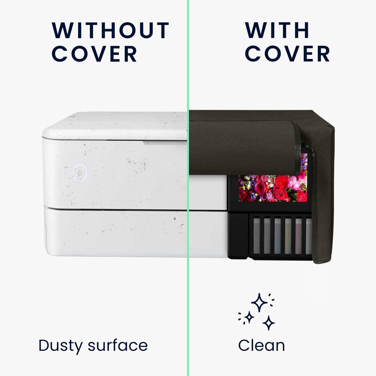 kwmobile Cover kompatibel mit Epson EcoTank Photo ET-8500 - Tasche Hülle Drucker - Staubschutzhülle Schutzhaube Schutzhülle