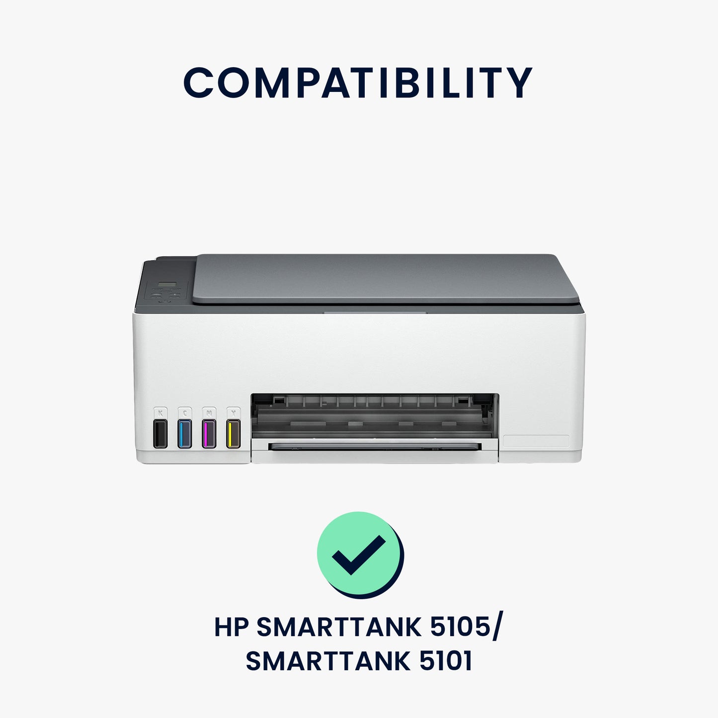 kwmobile Cover kompatibel mit HP Smarttank 5105 / Smarttank 5101 - Tasche Hülle Drucker - Staubschutzhülle Schutzhaube Schutzhülle