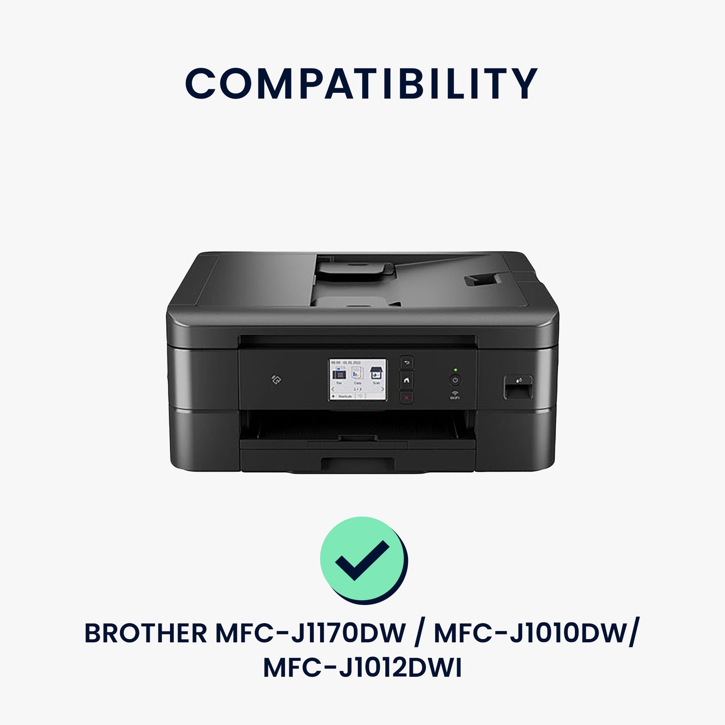 kwmobile Cover kompatibel mit Brother MFC-J1170DW / MFC-J1010DW / MFC-J1012DWI - Tasche Hülle Drucker - Staubschutzhülle Schutzhaube Schutzhülle