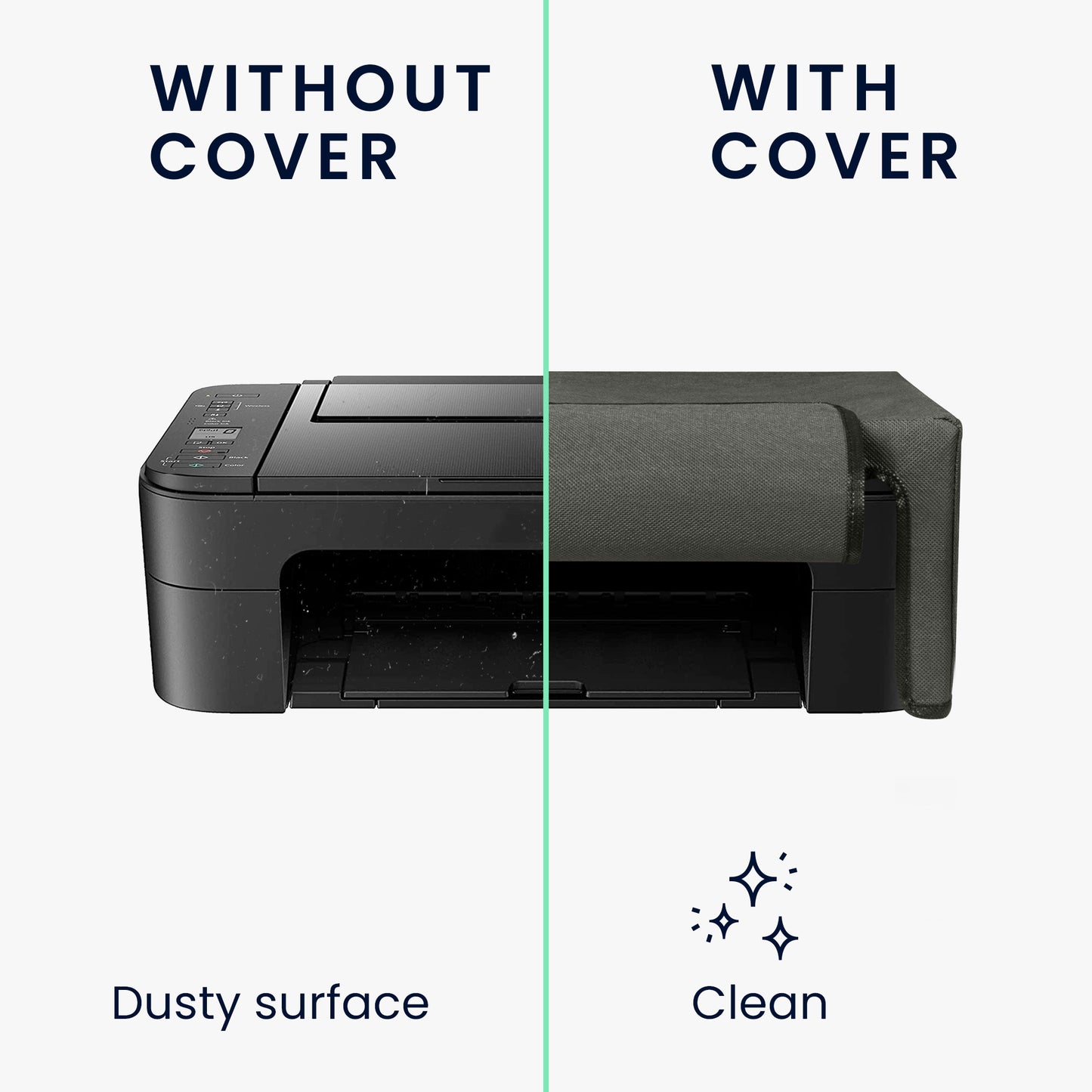 kwmobile Cover kompatibel mit Canon PIXMA TS3550i / TS3551i - Tasche Hülle Drucker - Staubschutzhülle Schutzhaube Schutzhülle