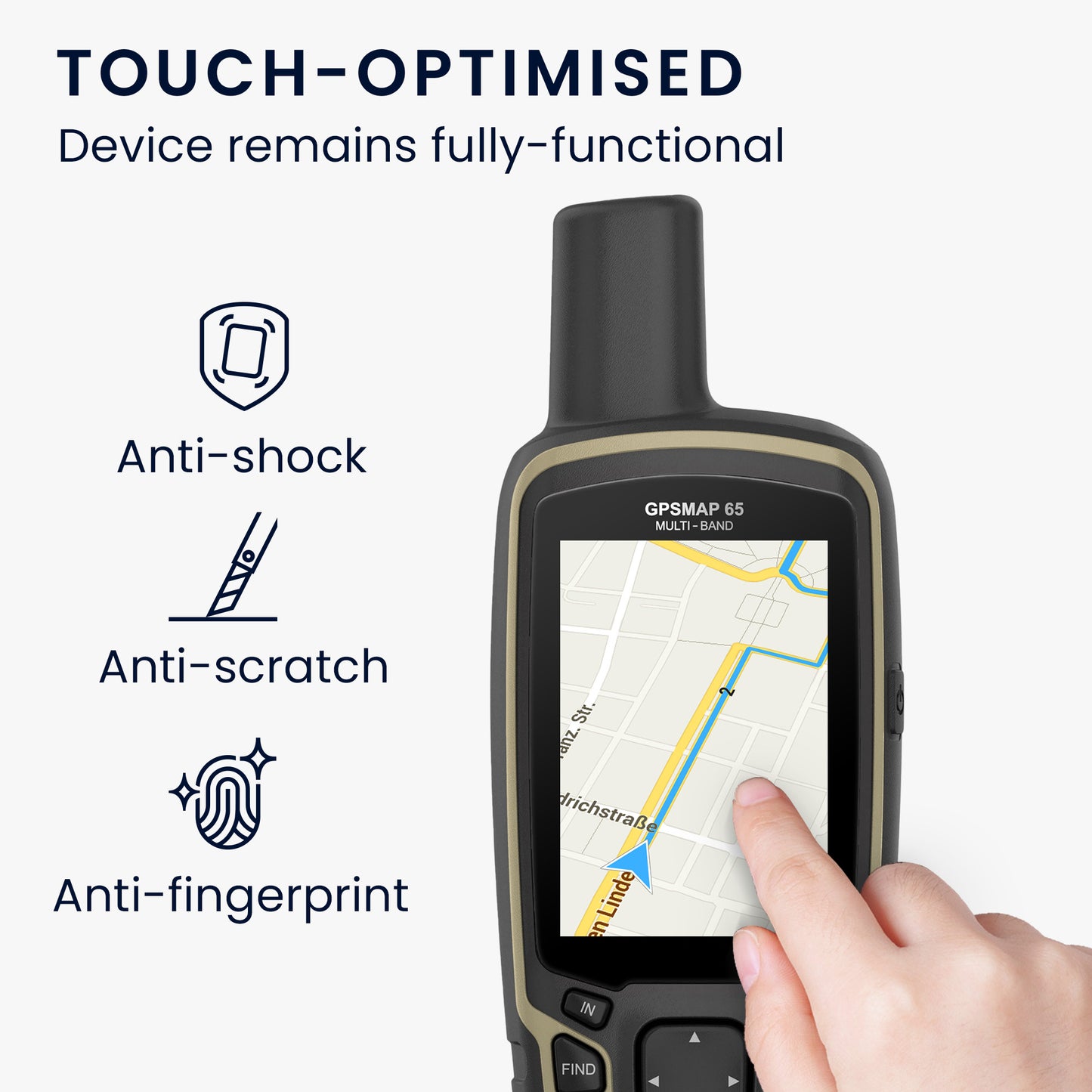 Folie für Garmin GPSMAP 62 / 62sc / 64 / 64st/ 65 / 65sr