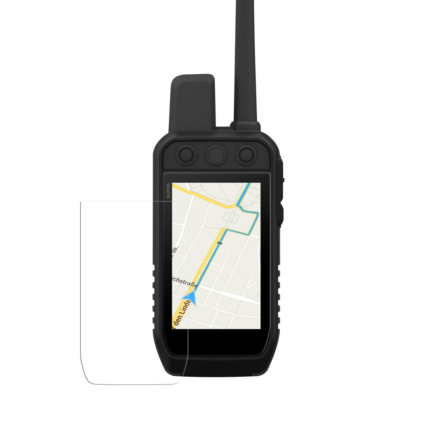 kwmobile 2x Transparente Displayschutzfolie kompatibel mit Garmin Alpha 200 & 200i / Alpha 300 & 300i Folie - Schutzfolie für GPS Tracker - robuster Displayschutz für tragbares Navi Transparent  