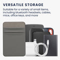 kwmobile Tasche kompatibel mit SanDisk Portable SSD, Samsung T7, Crucial X8, HDD - Halterung für externe SSD Festplatte - 13x8cm - Elastisches Case Hülle selbstklebend