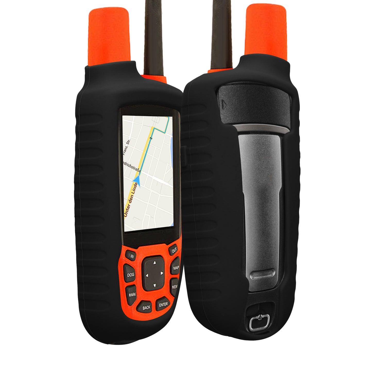 kwmobile Hülle kompatibel mit Garmin Astro 430 / Astro 320 - Schutzhülle für GPS Handgerät in Schwarz Schwarz  