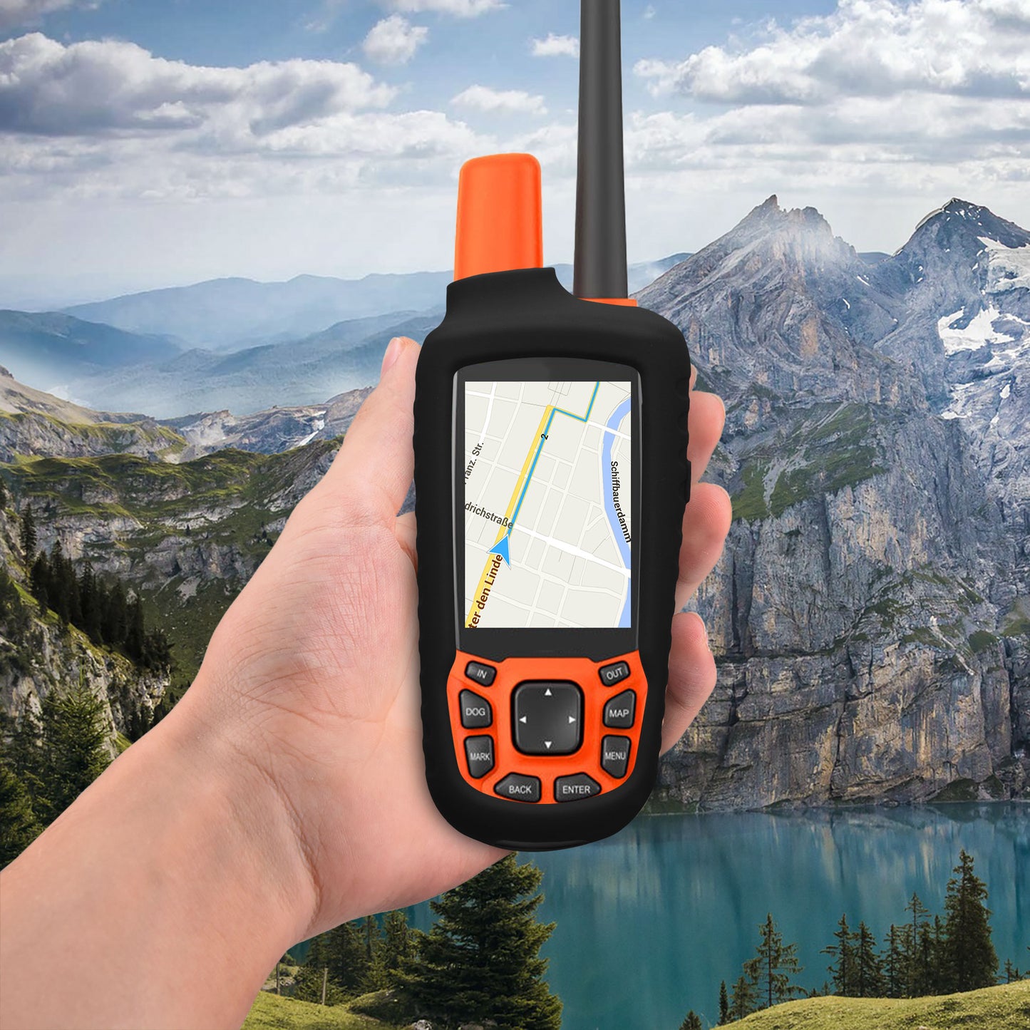 kwmobile Hülle kompatibel mit Garmin Astro 430 / Astro 320 - Schutzhülle für GPS Handgerät