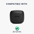 kwmobile Case für JBL Tune Flex Hülle - Kopfhörer Schutzhülle mit Karabiner