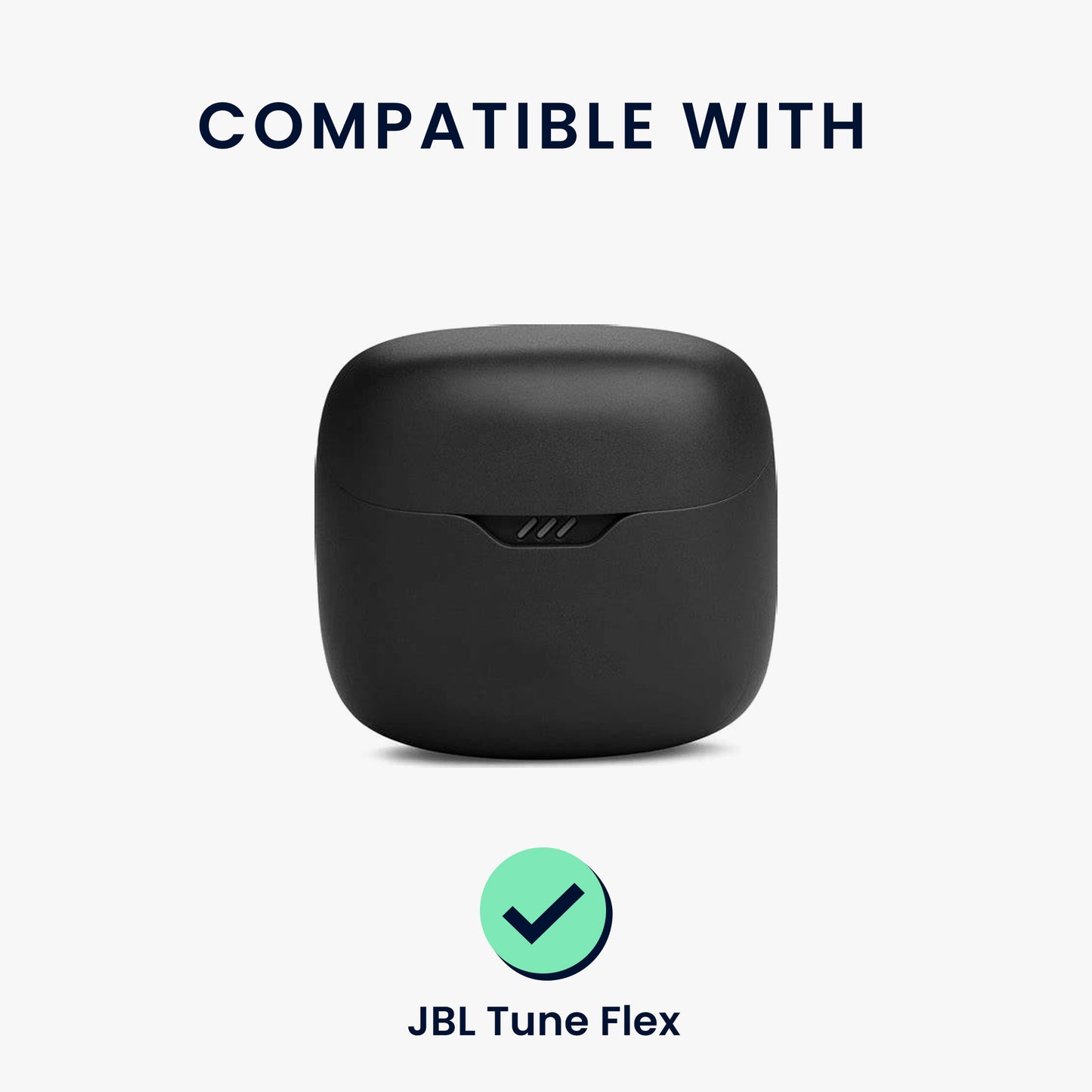 kwmobile Case für JBL Tune Flex Hülle - Kopfhörer Schutzhülle mit Karabiner