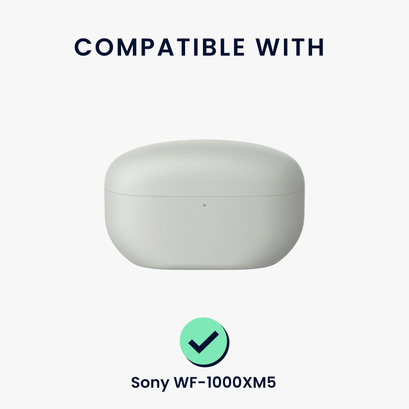 kwmobile Case für Sony WF-1000XM5 Hülle - Kopfhörer Schutzhülle mit Karabiner