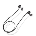 kwmobile 2x Halteband kompatibel mit Samsung Galaxy Buds FE Headphones - Kopfhörer Halter Band Strap in Schwarz Weiß Schwarz  