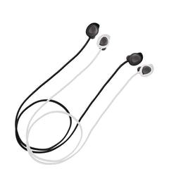 kwmobile 2x Halteband kompatibel mit Samsung Galaxy Buds FE Headphones - Kopfhörer Halter Band Strap in Schwarz Weiß Schwarz  
