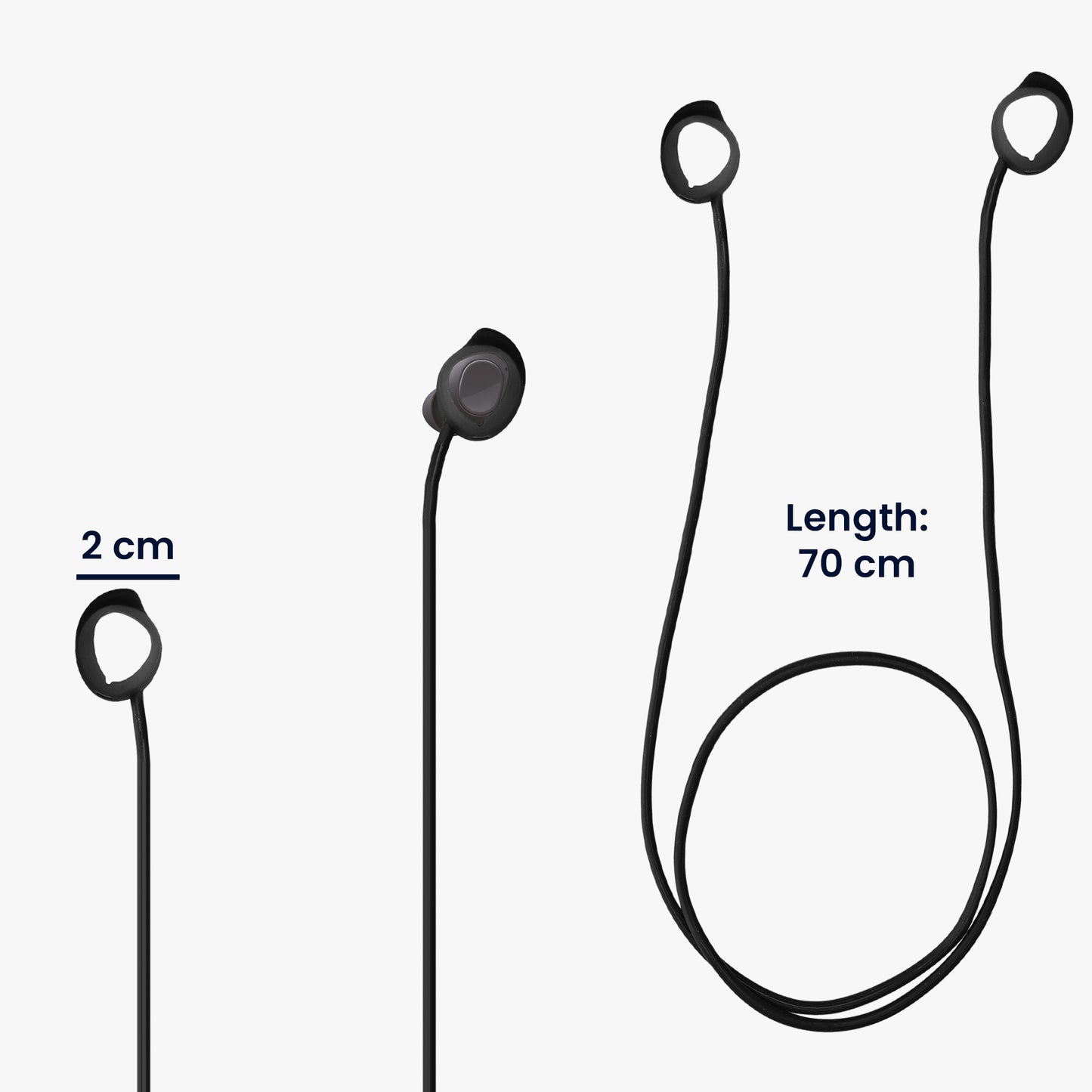 kwmobile Halteband kompatibel mit Samsung Galaxy Buds FE Headphones Kopfhörer Halter Band Strap