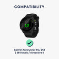 kwmobile USB Ladegerät kompatibel mit Garmin vivoactive 6 / vivoactive 5 / Forerunner 55 / 255 / 255 Music - USB Kabel Charger Stand - Smart Watch Ladestation - Ladekabel mit Standfunktion