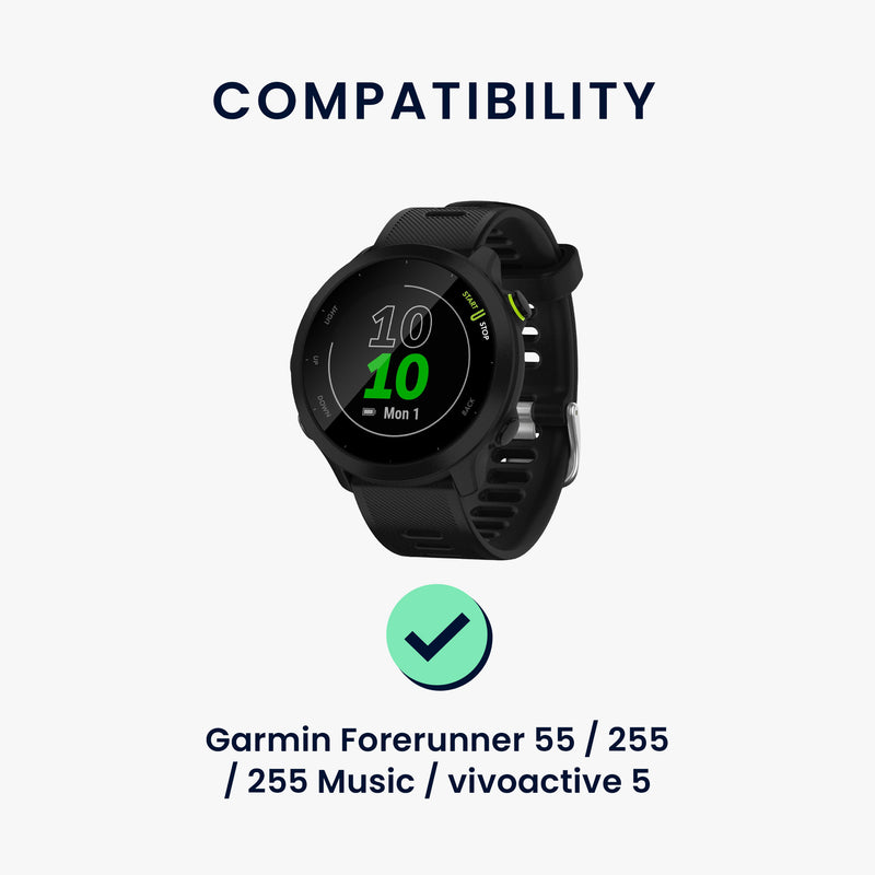 kwmobile USB Ladegerät kompatibel mit Garmin vivoactive 6 / vivoactive 5 / Forerunner 55 / 255 / 255 Music - USB Kabel Charger Stand - Smart Watch Ladestation - Ladekabel mit Standfunktion