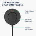 kwmobile USB Kabel Charger kompatibel mit Garmin Forerunner 55 965 955 265 255 165 / Vivoactive 5 / Vivoactive 6 / Epix Ladekabel - Smart Watch Ersatzkabel - Fitnesstracker Aufladekabel