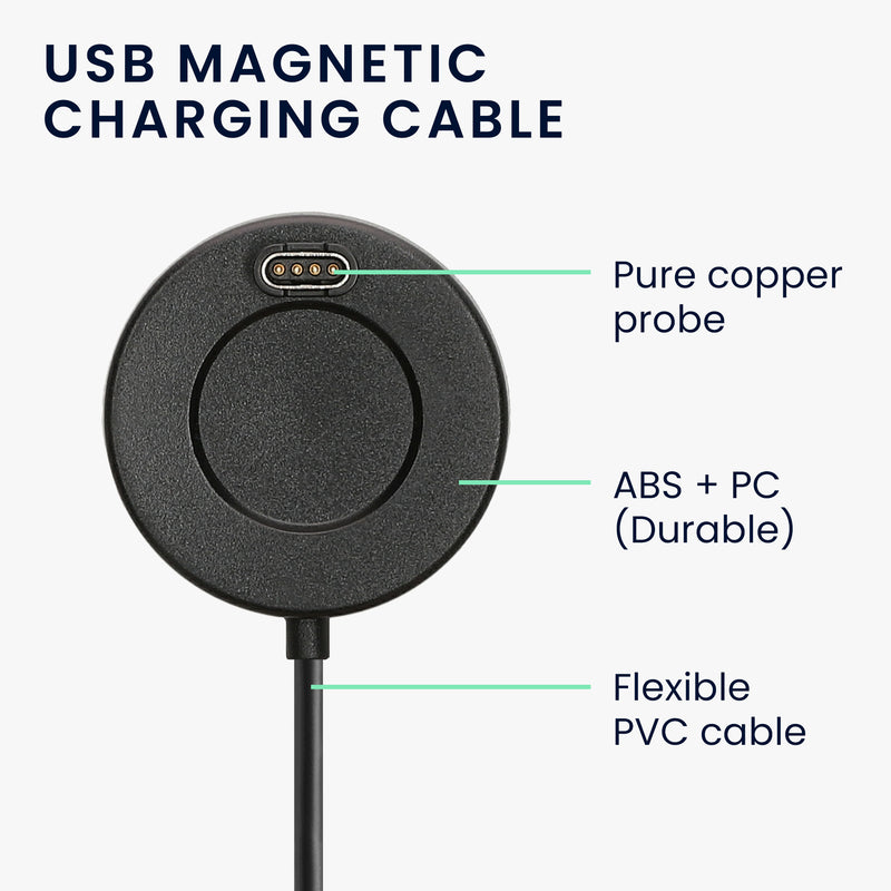 kwmobile USB Kabel Charger kompatibel mit Garmin Forerunner 55 965 955 265 255 165 / Vivoactive 5 / Vivoactive 6 / Epix Ladekabel - Smart Watch Ersatzkabel - Fitnesstracker Aufladekabel