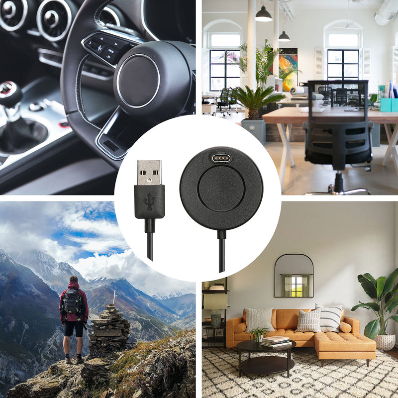 kwmobile USB Kabel Charger kompatibel mit Garmin Forerunner 55 965 955 265 255 165 / Vivoactive 5 / Vivoactive 6 / Epix Ladekabel - Smart Watch Ersatzkabel - Fitnesstracker Aufladekabel
