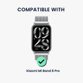 kwmobile Metall Adapter mit 22mm Bandbreite kompatibel mit Xiaomi Mi Band 8 Pro Uhrenarmband Smartwatch Armband Anschlussadapter Set