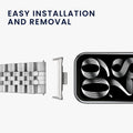 kwmobile Metall Adapter mit 22mm Bandbreite kompatibel mit Xiaomi Mi Band 8 Pro Uhrenarmband Smartwatch Armband Anschlussadapter Set