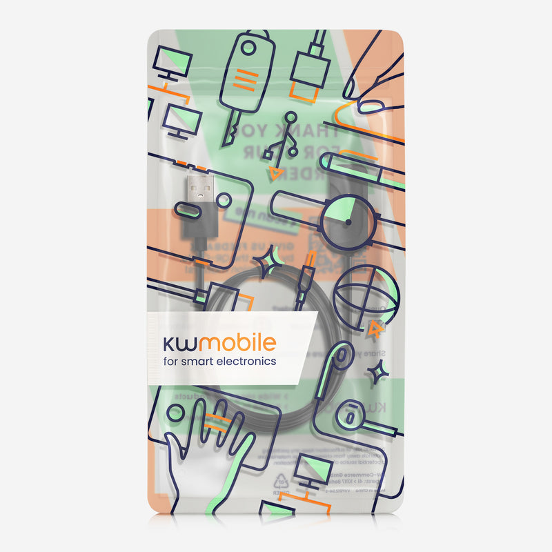 kwmobile USB Kabel Charger kompatibel mit OnePlus Watch 2 / Watch 3 Ladekabel - Smart Watch Ersatzkabel - Fitnesstracker Aufladekabel