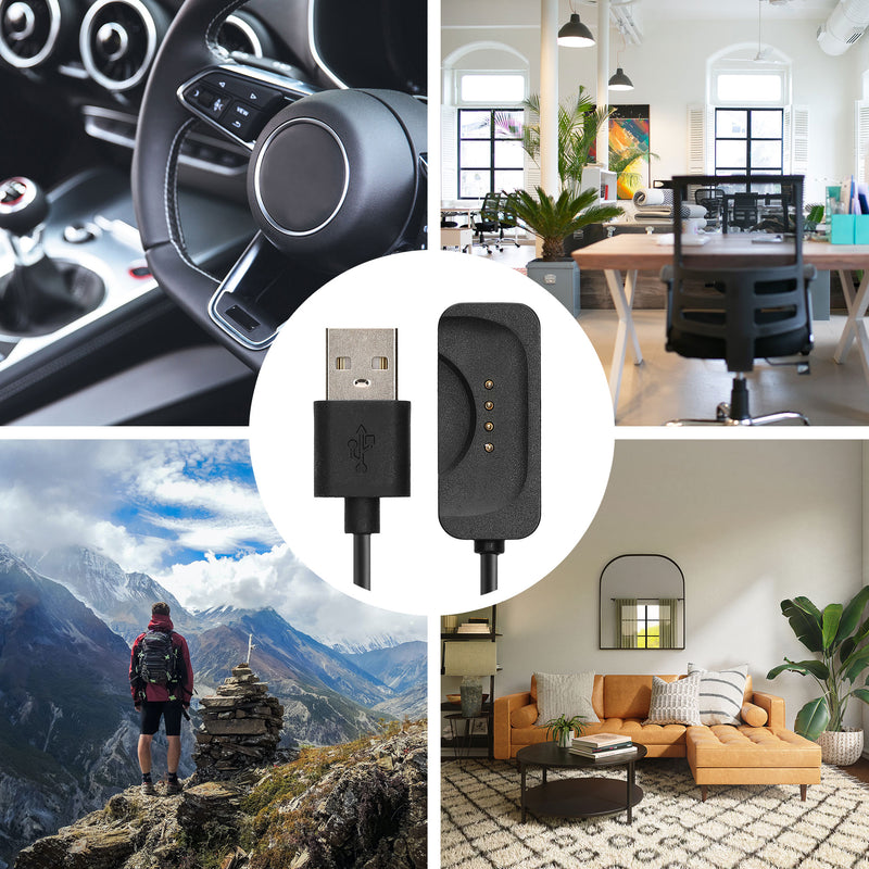 kwmobile USB Kabel Charger kompatibel mit OnePlus Watch 2 / Watch 3 Ladekabel - Smart Watch Ersatzkabel - Fitnesstracker Aufladekabel