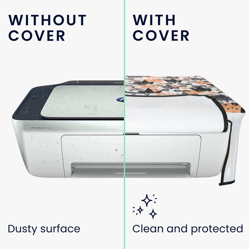 kwmobile Cover kompatibel mit HP DeskJet 2755e / DeskJet 2720e / 2710e / 2820e / 2721e Hülle - Tasche für Drucker - Staubschutzhülle Schutzhaube Schutzhülle
