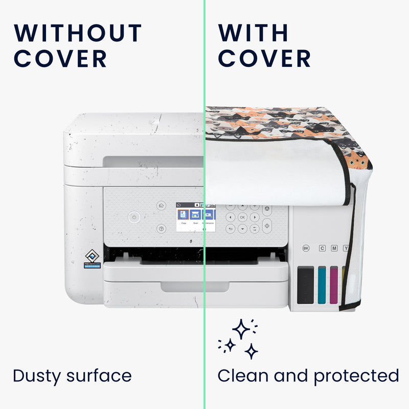 kwmobile Cover kompatibel mit Epson Eco Tank ET-3850 / Eco Tank ET-4856 Hülle Tasche für Drucker Staubschutzhülle Schutzhaube Schutzhülle