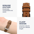 kwmobile Echtleder Uhrenarmband für Huawei Band 10 / 9 / 8 Armband Ersatzarmband für Fitnesstracker Wechselarmband Smartwatch