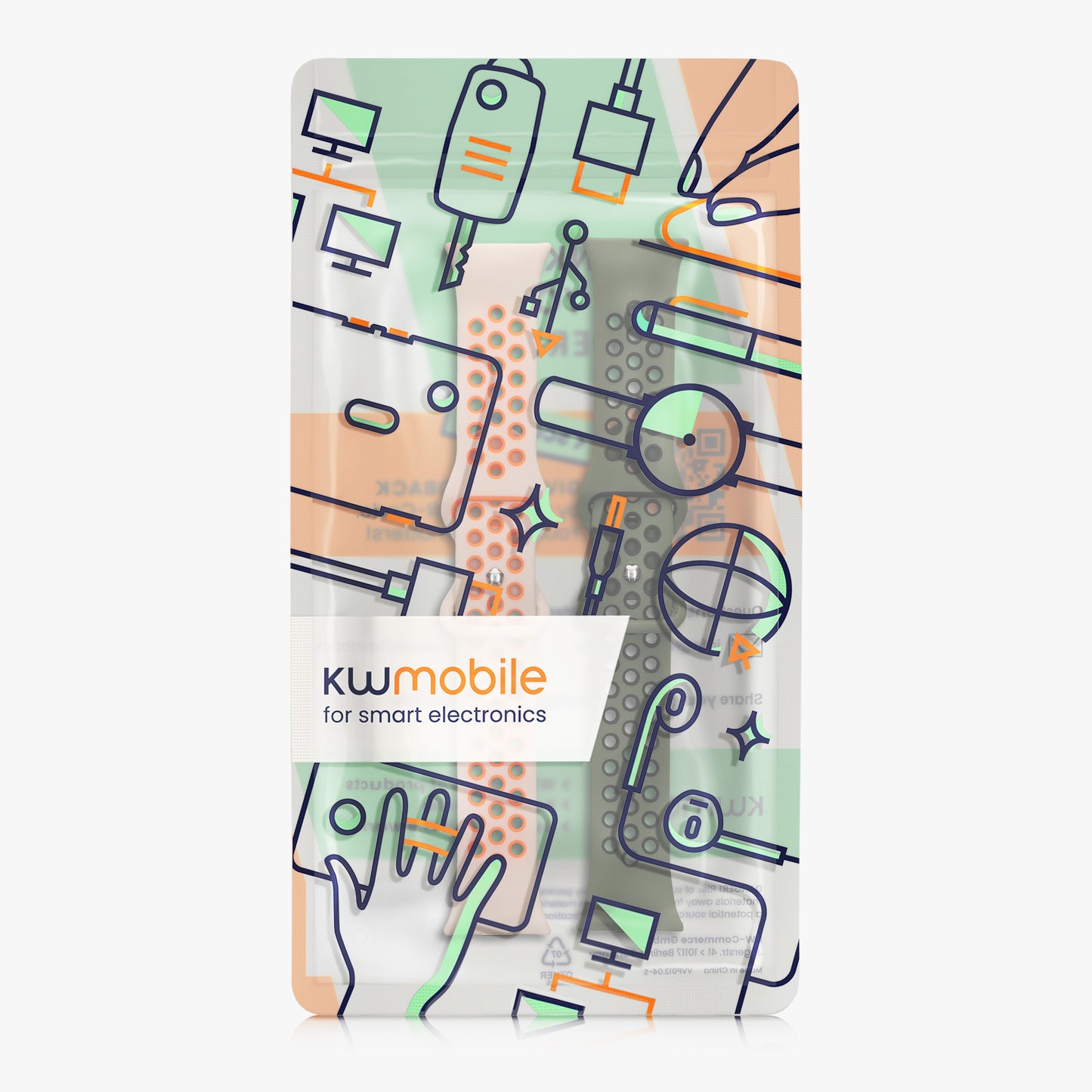 kwmobile Uhrenarmband für Xiaomi Mi Band 8 Pro Armband Fitnesstracker Band Set Ersatzarmband Smartwatch