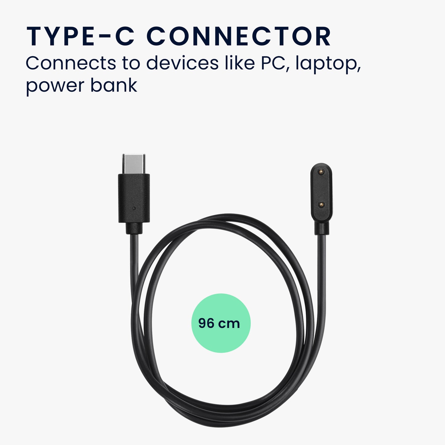 kwmobile USB C Ladekabel kompatibel mit Samsung Galaxy Fit 3 Kabel Charger Smart Watch Ersatzkabel Fitnesstracker Aufladekabel