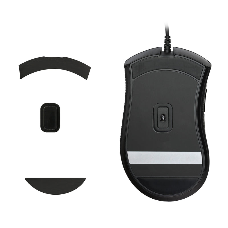 kwmobile Mouse Feet Sticker kompatibel mit Razer DeathAdder Elite Ersatz Glider Mausfüße passgenau Maus Glides
