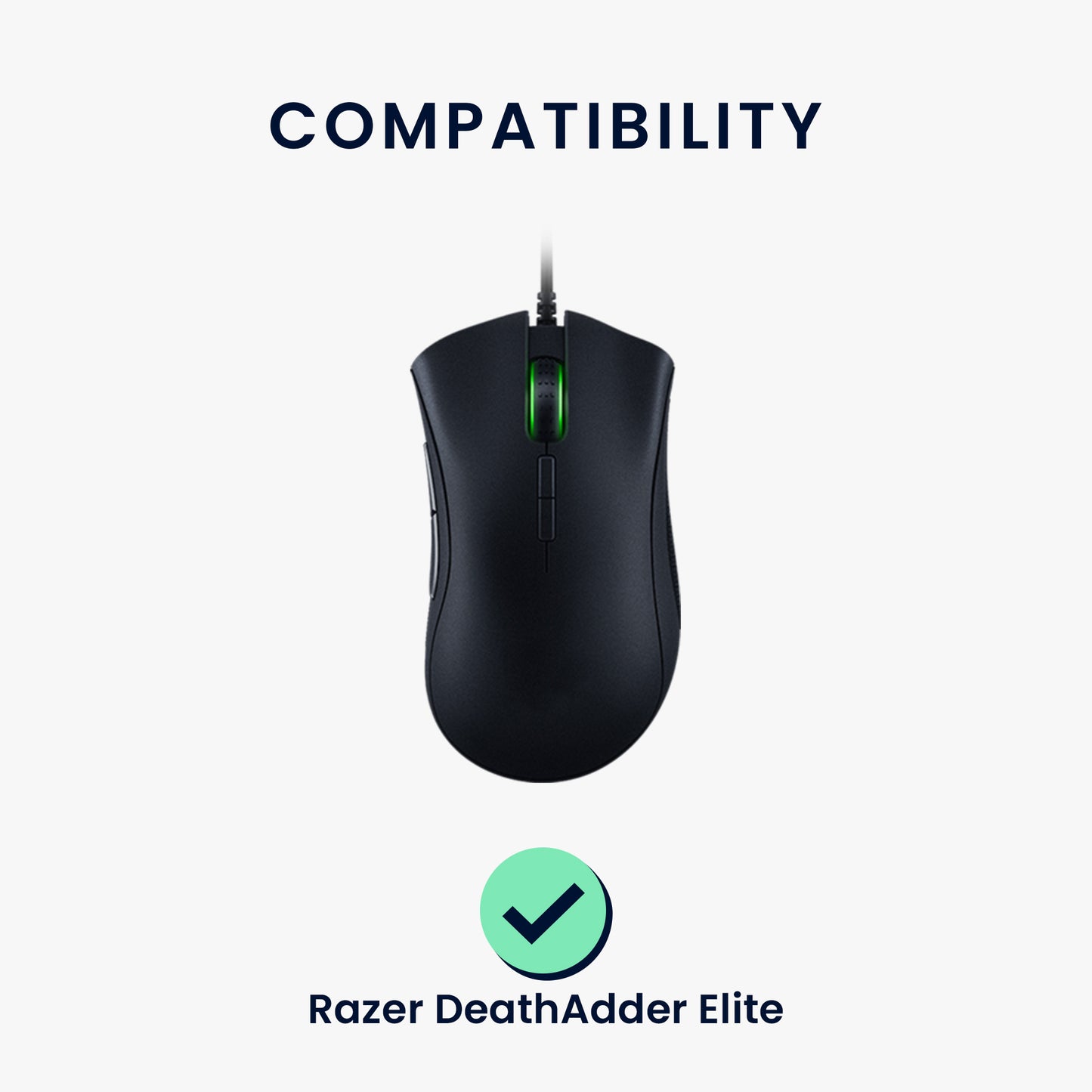 kwmobile Mouse Feet Sticker kompatibel mit Razer DeathAdder Elite Ersatz Glider Mausfüße passgenau Maus Glides