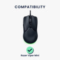 kwmobile Mouse Feet Sticker kompatibel mit Razer Viper Mini Ersatz Glider Mausfüße passgenau Maus Glides