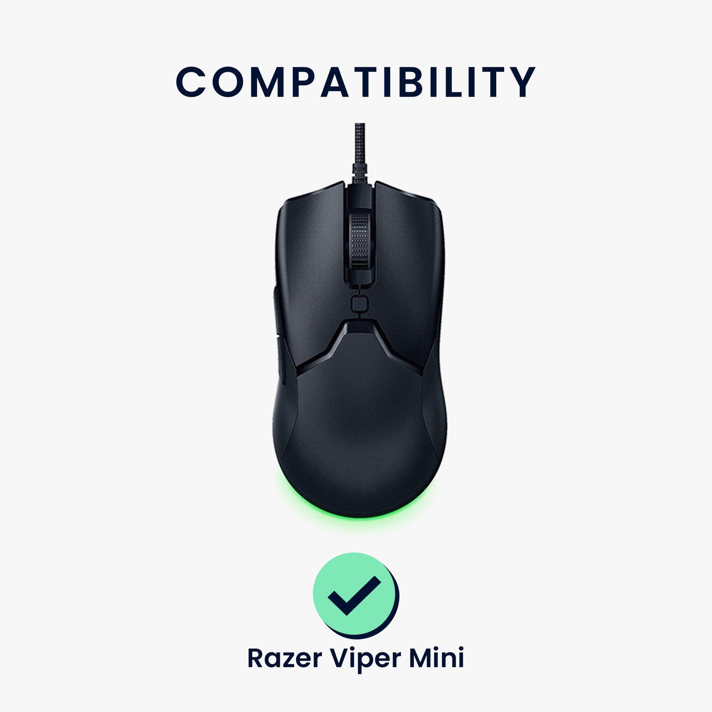 kwmobile Mouse Feet Sticker kompatibel mit Razer Viper Mini Ersatz Glider Mausfüße passgenau Maus Glides