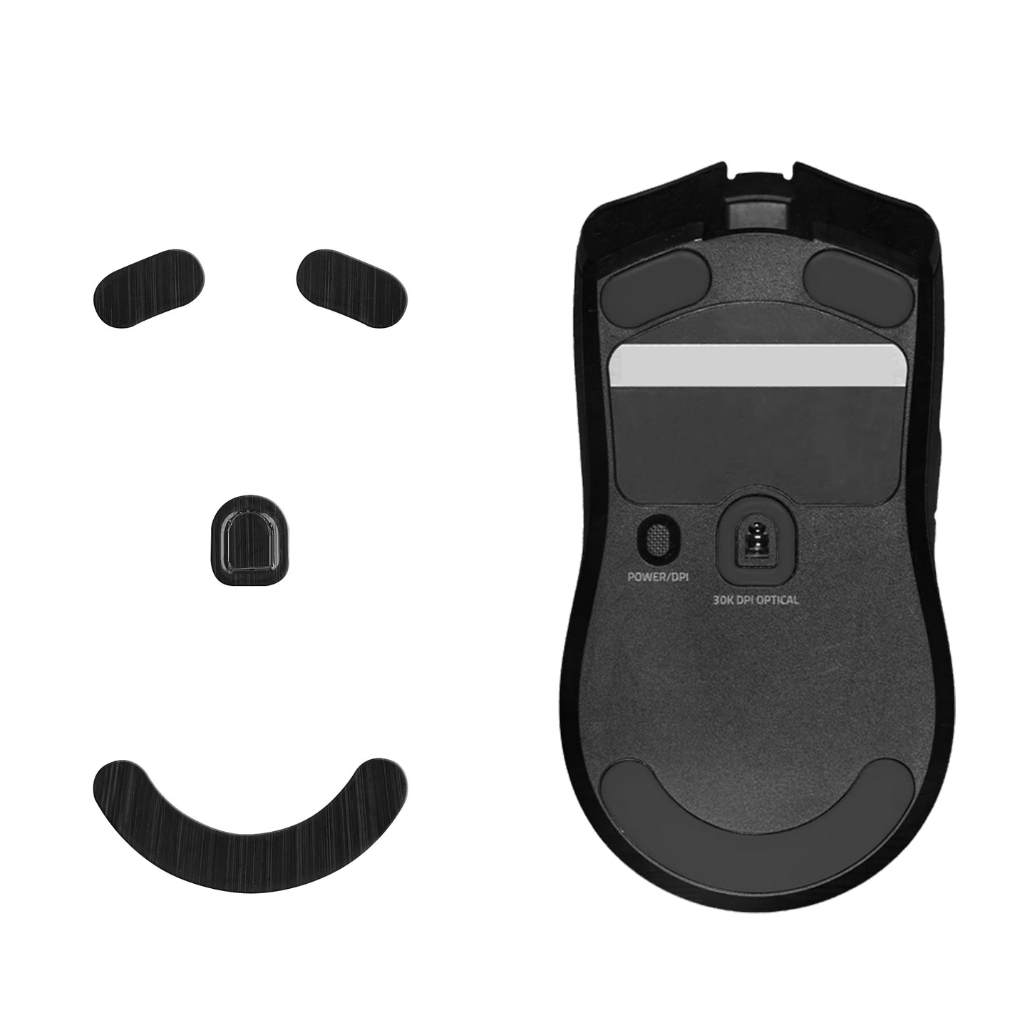 kwmobile Mouse Feet Sticker kompatibel mit Razer Viper V2 Pro Ersatz Glider - Mausfüße passgenau - Maus Glides