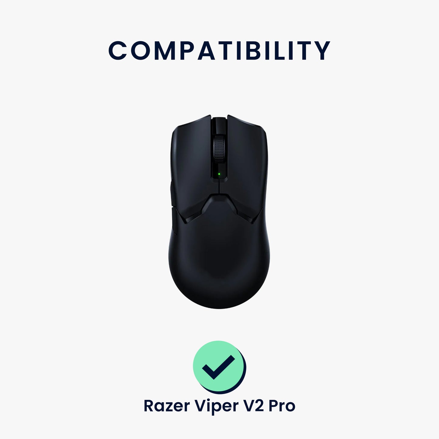 kwmobile Mouse Feet Sticker kompatibel mit Razer Viper V2 Pro Ersatz Glider - Mausfüße passgenau - Maus Glides