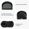 kwmobile Mouse Feet Sticker kompatibel mit Razer Viper V2 Pro Ersatz Glider - Mausfüße passgenau - Maus Glides