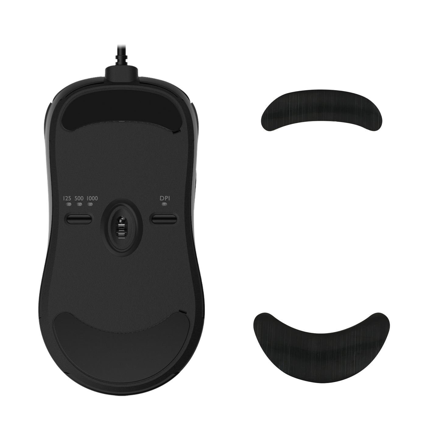 kwmobile Mouse Feet Sticker kompatibel mit BenQ ZOWIE ZA13 Ersatz Glider - Mausfüße passgenau - Maus Glides in Schwarz Schwarz  