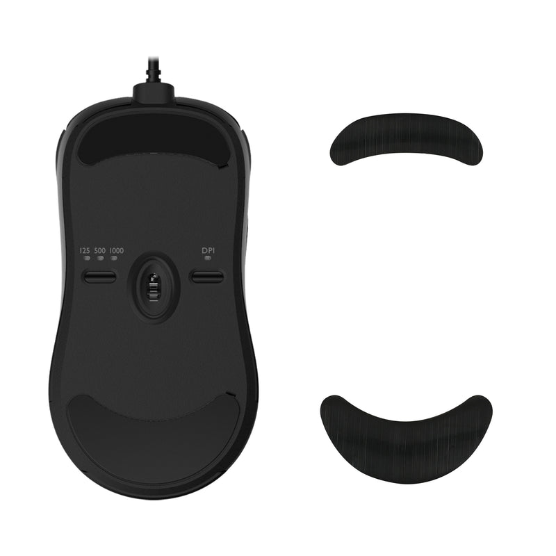 kwmobile Mouse Feet Sticker kompatibel mit BenQ ZOWIE ZA13 Ersatz Glider - Mausfüße passgenau - Maus Glides in Schwarz Schwarz  