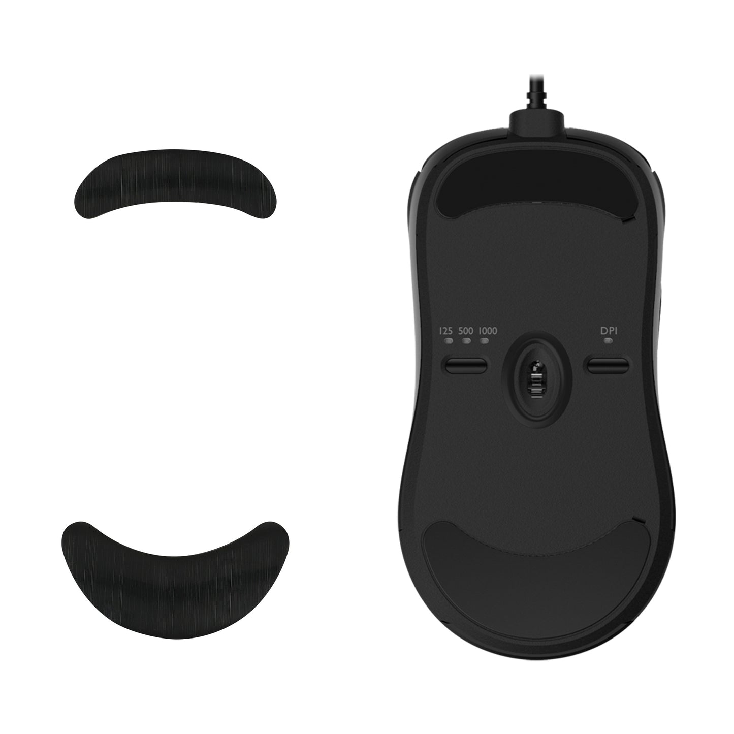 kwmobile Mouse Feet Sticker kompatibel mit BenQ ZOWIE ZA13 Ersatz Glider - Mausfüße passgenau - Maus Glides