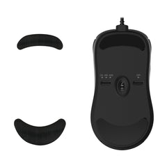 kwmobile Mouse Feet Sticker kompatibel mit BenQ ZOWIE ZA13 Ersatz Glider - Mausfüße passgenau - Maus Glides - Schwarz