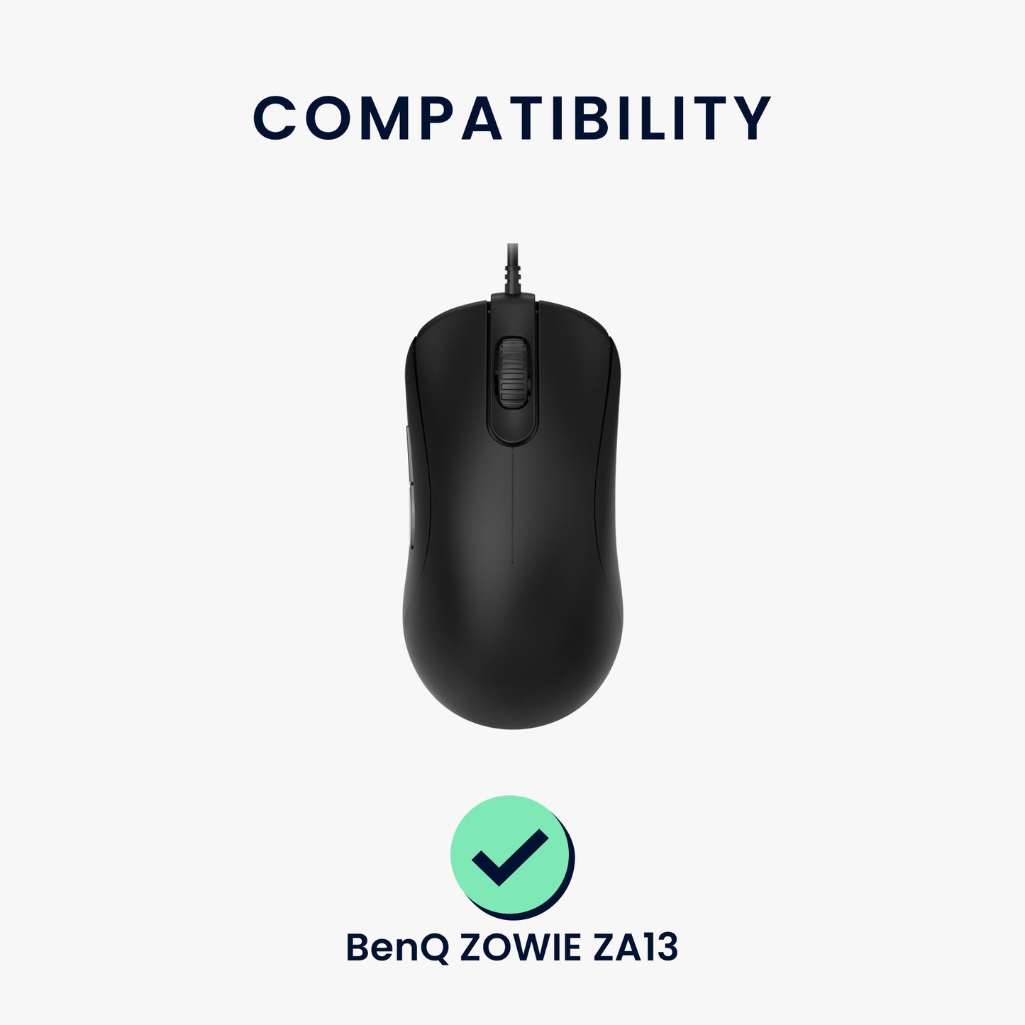 kwmobile Mouse Feet Sticker kompatibel mit BenQ ZOWIE ZA13 Ersatz Glider - Mausfüße passgenau - Maus Glides