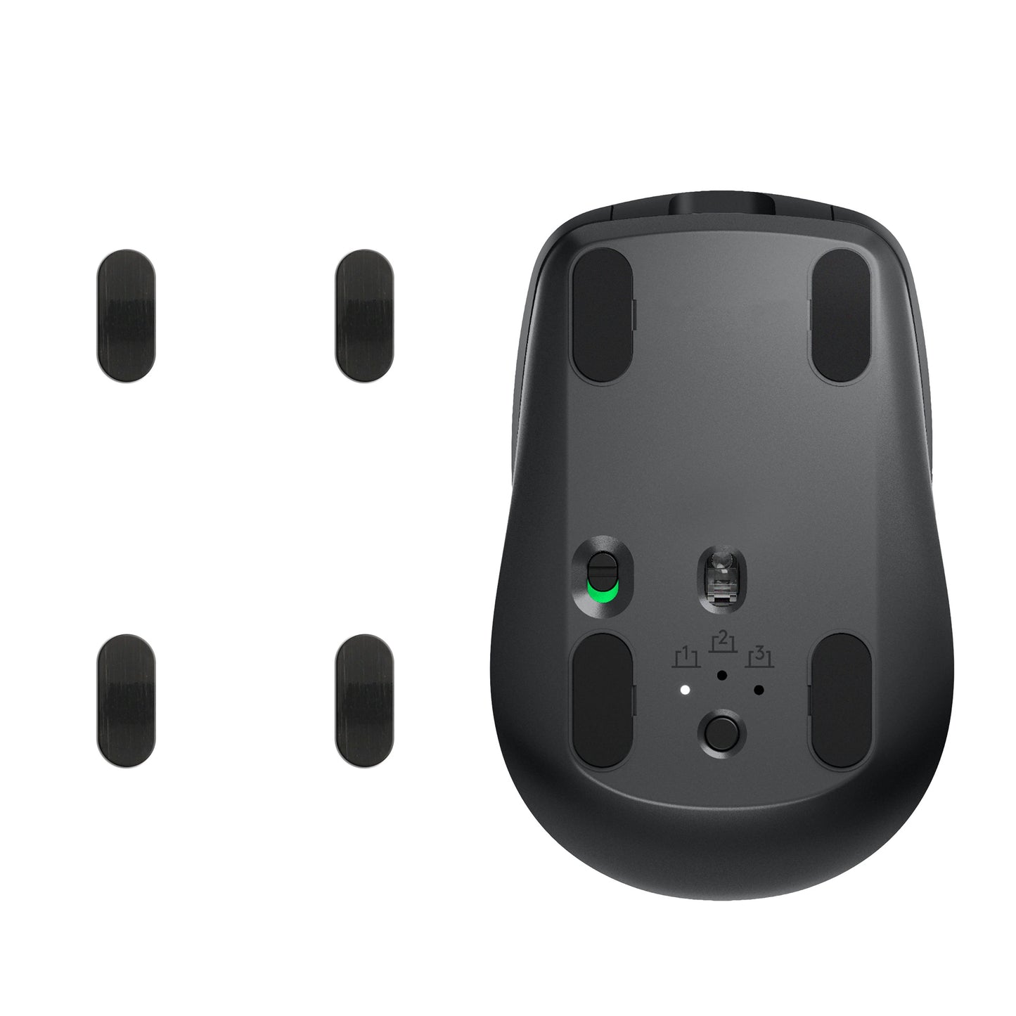 kwmobile Mouse Feet Sticker kompatibel mit Logitech MX Anywhere 3 Ersatz Glider - Mausfüße passgenau - Maus Glides