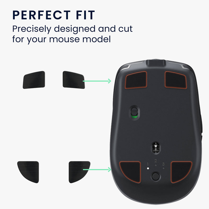 kwmobile Mouse Feet Sticker kompatibel mit Logitech MX Anywhere 2S Ersatz Glider Mausfüße passgenau Maus Glides