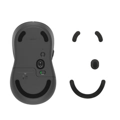 kwmobile Mouse Feet Sticker kompatibel mit Logitech M650 L / M750 L Ersatz Glider - Mausfüße passgenau - Maus Glides in Schwarz Schwarz  